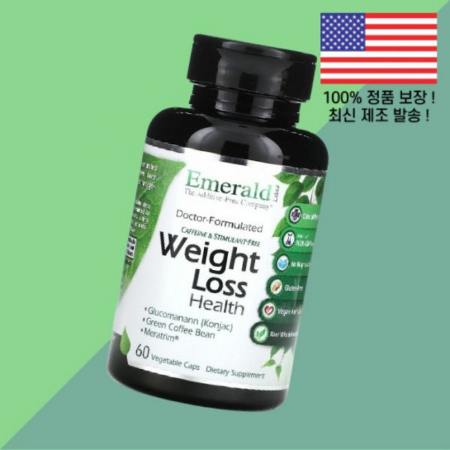 에메랄드 래버래터리스 웨이트 로스 헬스 식물성캡슐 60정 Emerald Laboratories Weight Loss Health 60 Vegetable Caps, 에메랄드 래버래터리스 식물성 베지캡슐 60정 Emera