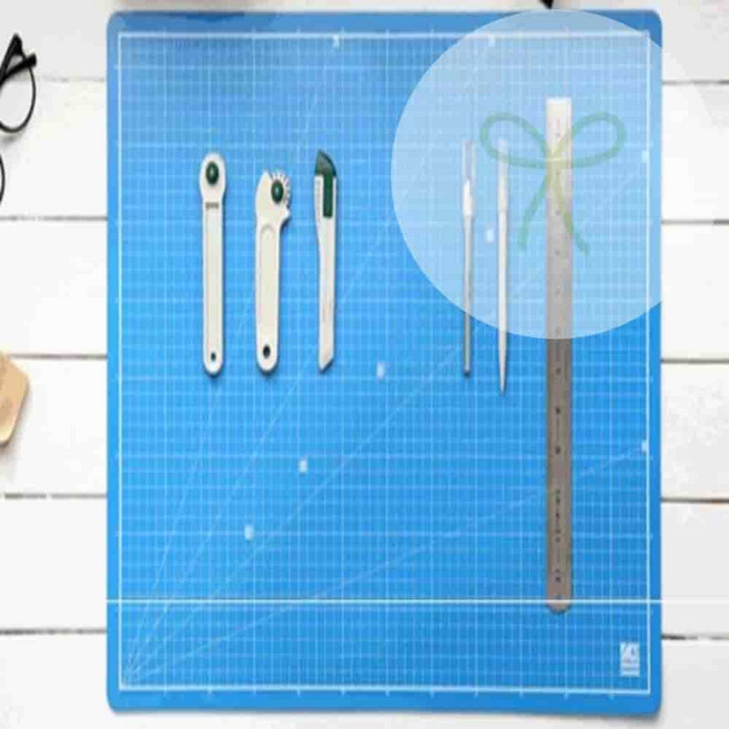 이스프리 반영구 책상 커팅매트, 스카이블루