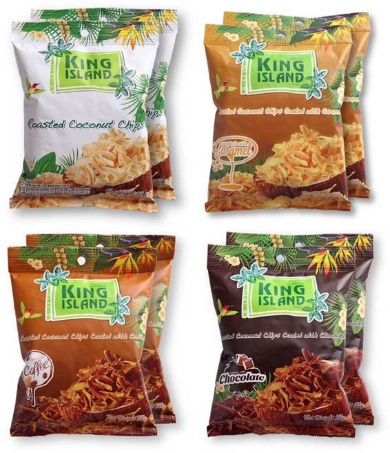 킹아일랜드 구운코코넛칩 50g 4종 x 2봉 (8봉세트), 1개