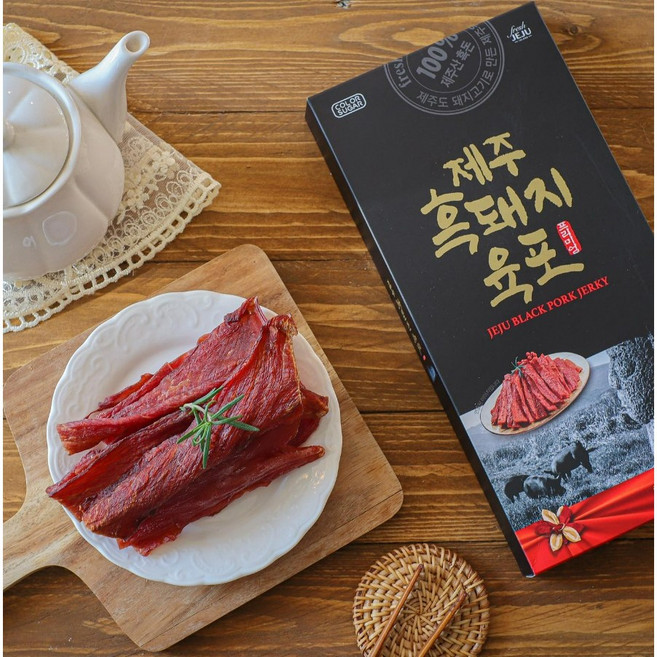 제주 흑돼지육포 1개 80g (도새기육포)