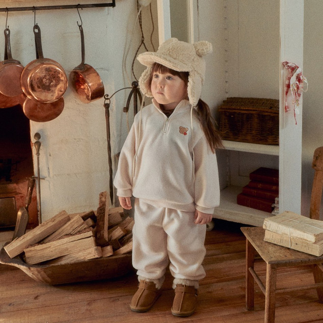 [바로배송] 오뜨베베 후리스 아노락 상하복 세트 / 유아 어린이집 등원룩