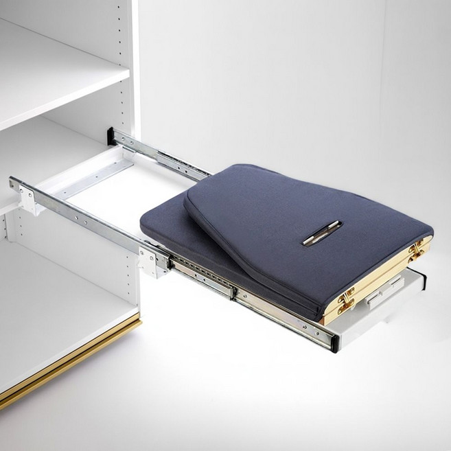 빌트인 다리미판 옷장 받침대 내장형 접이식 다림질, 밝은 카키