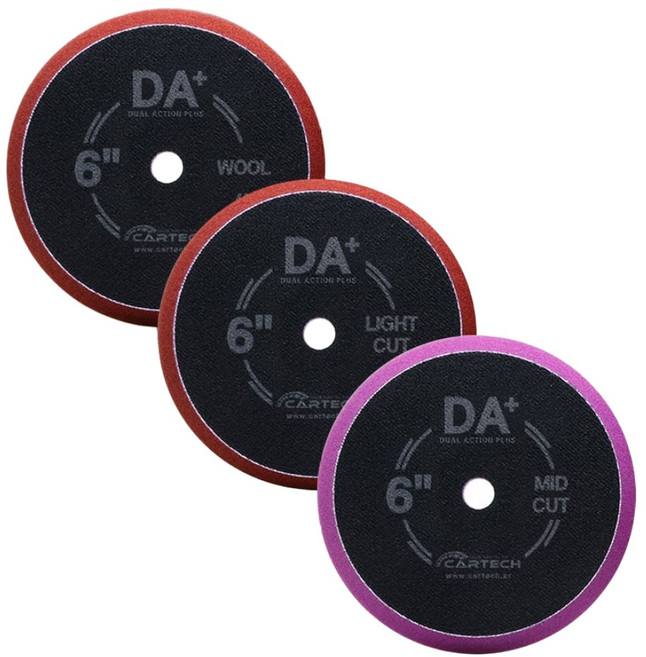 카테크 무선광택기 전용 DA 플러스 패드, 컴파운드용 3PACK