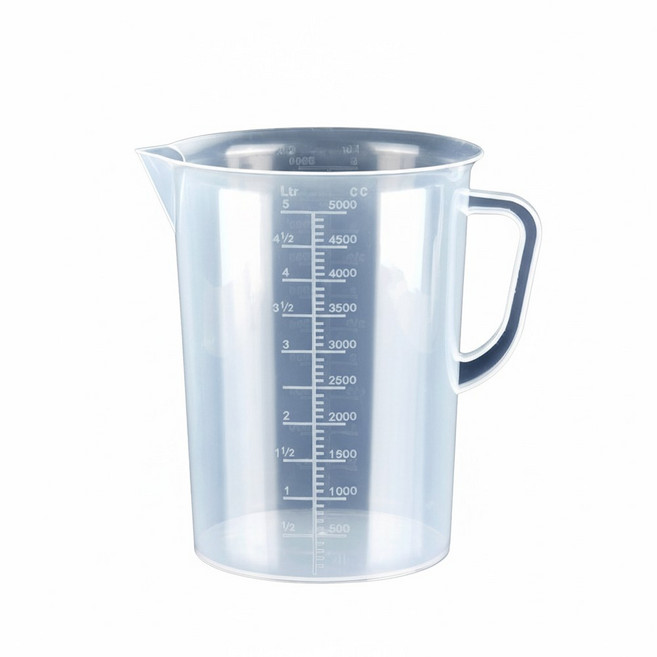 싱글레이드 튼튼한 PP 비커, 5000ml, 1개