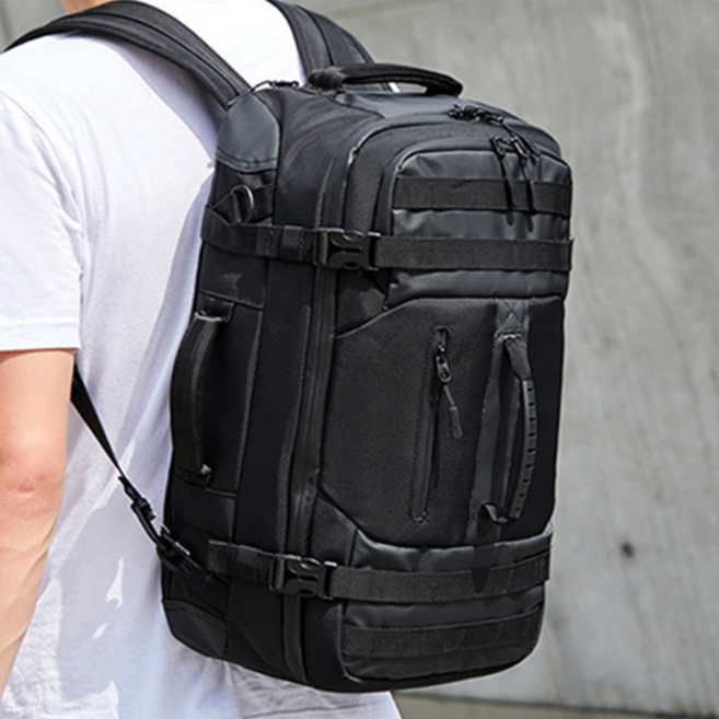 OZUKO 대용량 더플백 스포츠 헬스 운동 캠핑 여행용 빅사이즈 백팩 밀리터리 짐가방 큰 배낭 Z9242