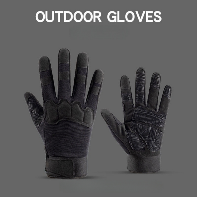 레펠장갑 미군 암벽 클라이밍 미끄럼방지 택티컬 전술 등산 밀리터리 작업 스포츠 장갑, 블랙, 1세트