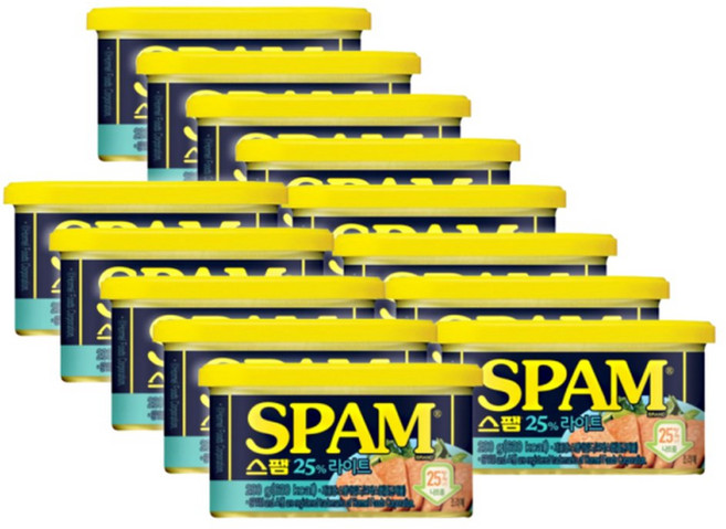 CJ제일제당 스팸 마일드 25 라이트 200g 13개 맛있는간단한