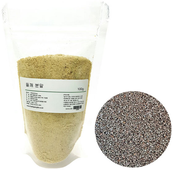허브인 생 들깨 가루 분말 탈피 들깨팩, 100g, 100g