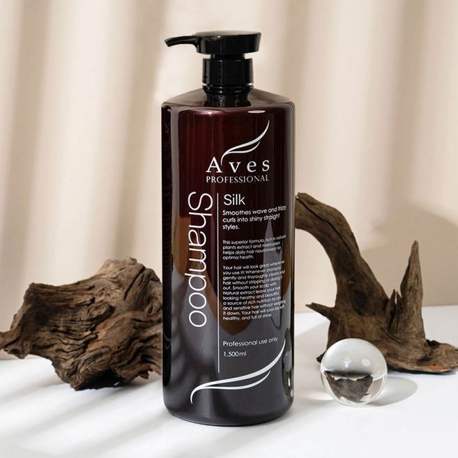 아베스 실크샴푸 지성두피 대용량 약산성 미용실 단백질 비듬 머리숱, 1개, 1.5L