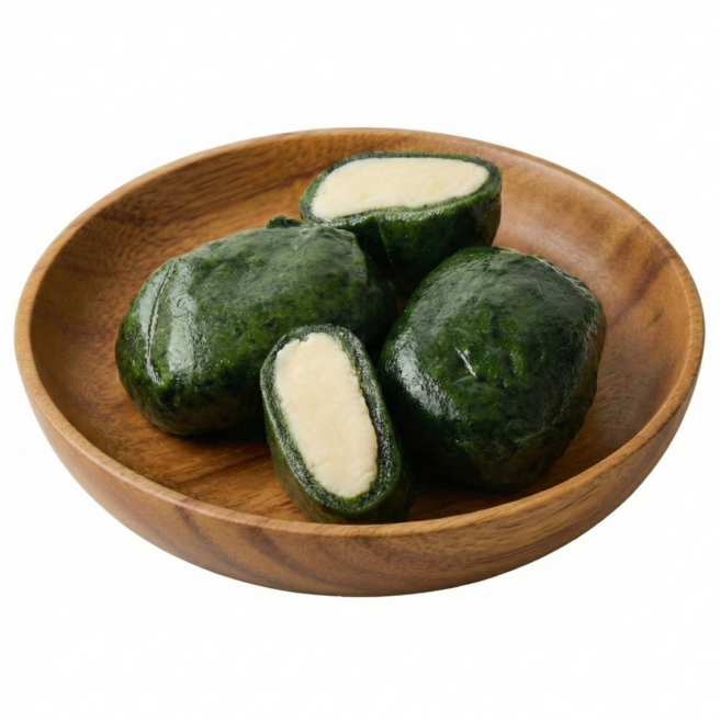 [김민경찹쌀떡] 냉동실에 쟁여두는 찹쌀떡 식사대용 달지 않고 맛있는 쑥유자찹쌀떡, 32개, 80g