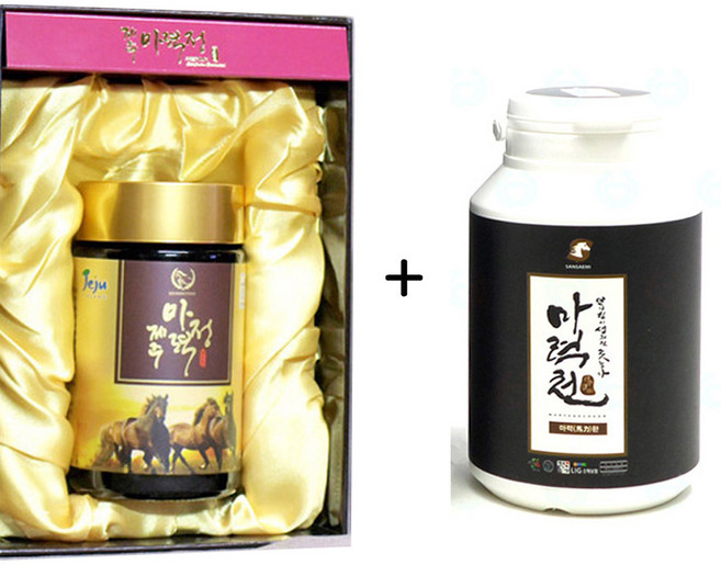 홍삼 마력정/제주 말뼈환 선물/말뼈 말꽝 마골 엑기스 농축액 말뼈고 240g 산새미 마력환 150g/부모님 추천, 1개