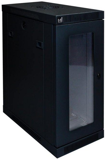 IN NETWORK 슬림너트 허브랙 블랙 W280xD450xH600 4U IN-VH280B, IN-VH280B / 블랙, 1개