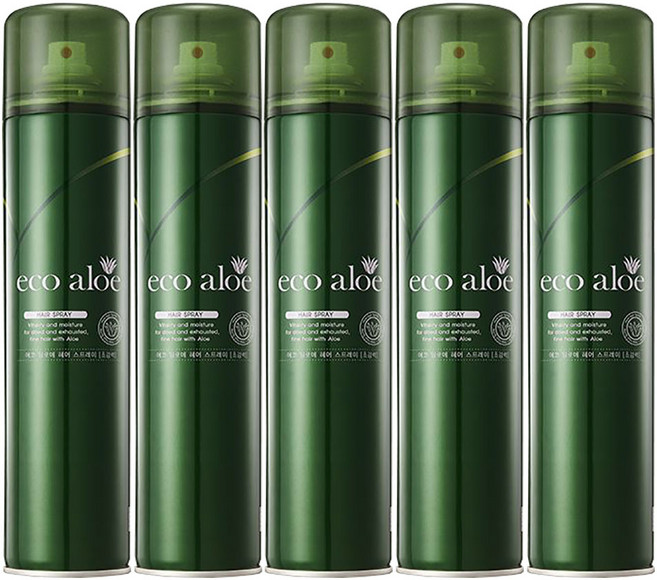 로제 에코 알로에 헤어 스프레이 5개 판매, 300ml