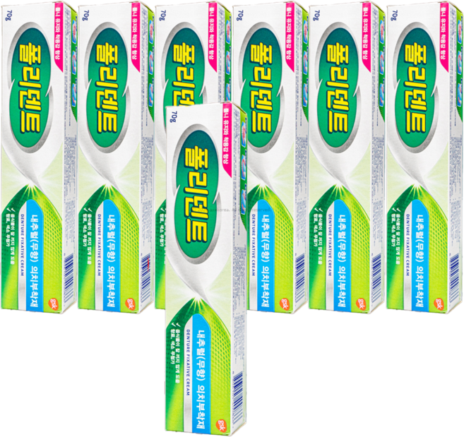 폴리덴트 틀니 부착재 70g 내추럴 무향, 7개