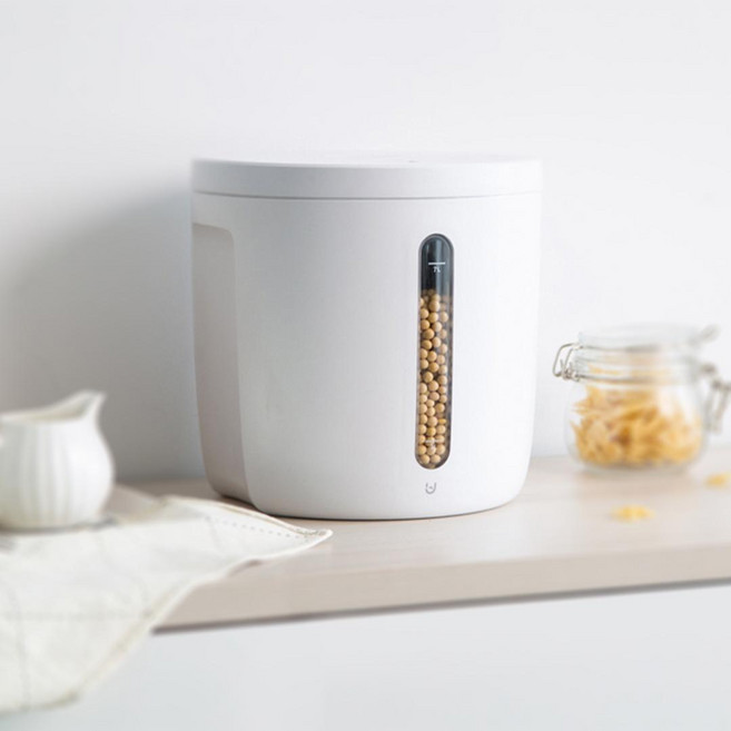 BUD 대용량 진공 쌀통 12L공식품 보관함, 1개