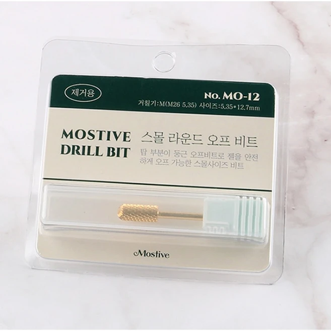 모스티브 드릴비트 MO-12 스몰 라운드 오프 비트, 1개, 골드 - 쿠팡