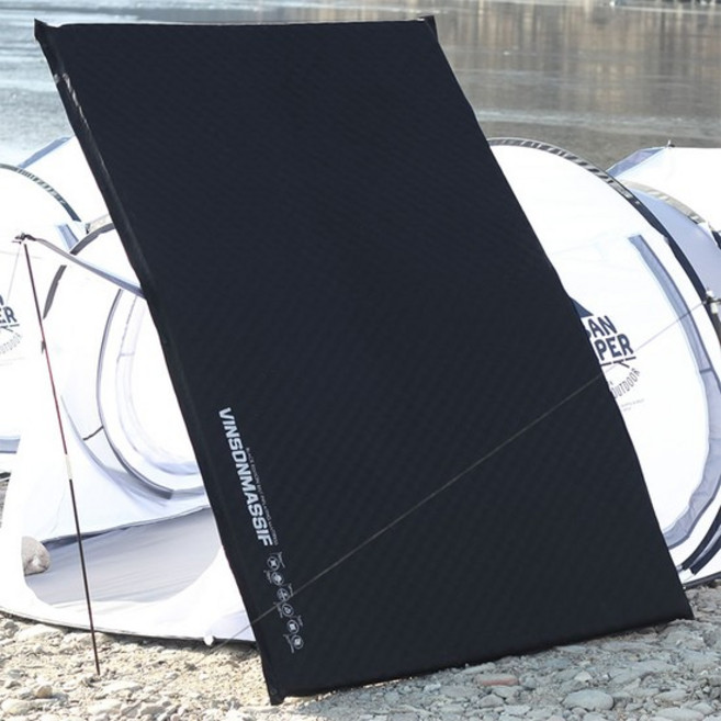 빈슨메시프 자충매트 시그니처8T 더블 캠핑 2인 에어 휴대용 블랙, 카키, 카키