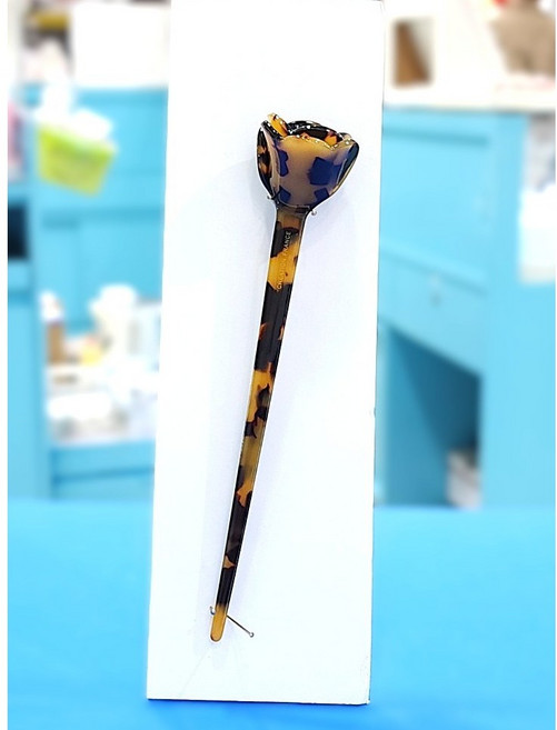 로뎀 프랑스 장미 비녀 (브라운호피) (RD25060016)