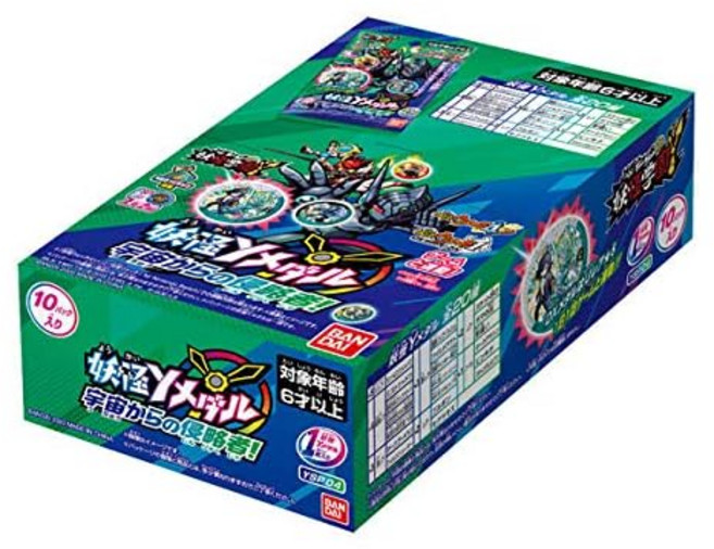 반다이(BANDAI) 요괴 워치 요괴 Y 메달 우주로부터의 침략자 (BOX), 1개
