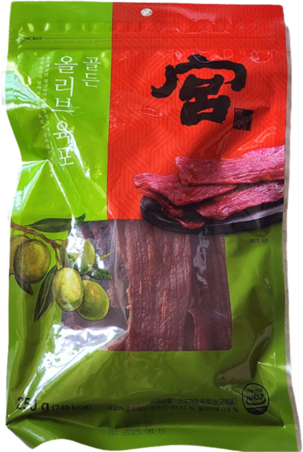 궁 골드 올리브 육포 250g, 1개