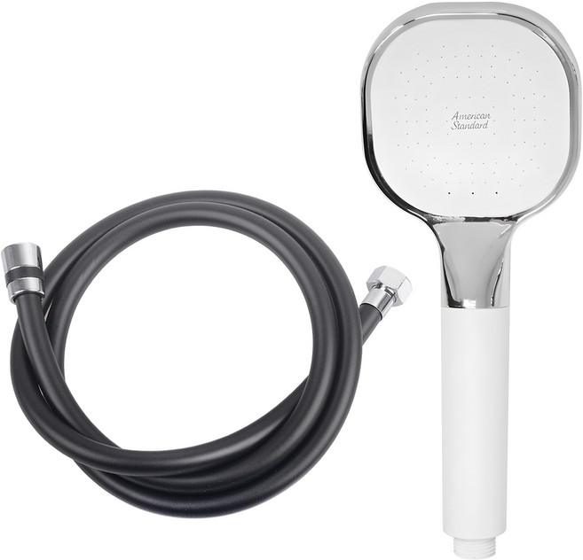 아메리칸스탠다드 스마트 핸드 샤워기 + 미리내 PVC 튜브형 샤워호스 1.5m, 1개, 블랙