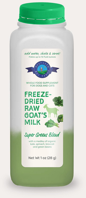 셰퍼드보이팜즈 동결건조 고트 밀크(산양유) 슈퍼 그린스 블렌드, 1개, 28g, 산양유 슈퍼 그린스 블렌드