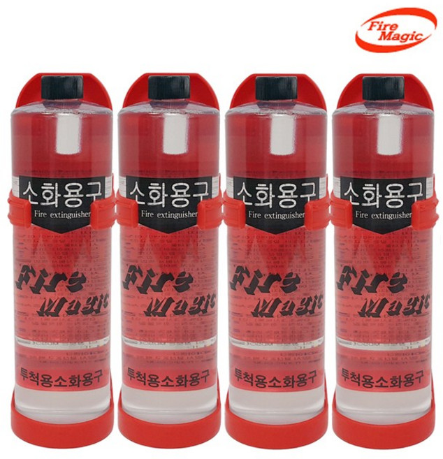 화이어매직 던지는 소화기 600ml, 4세트