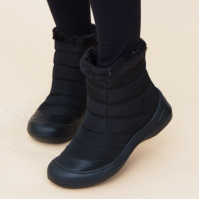 여성 패딩부츠 여자 방한화 겨울 털 부츠 방수 신발 F5ZB
