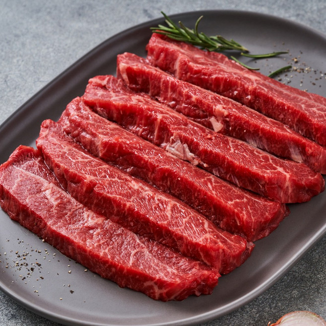 고기중독 소고기 미국산 부채살 구이용, 4개, 600g