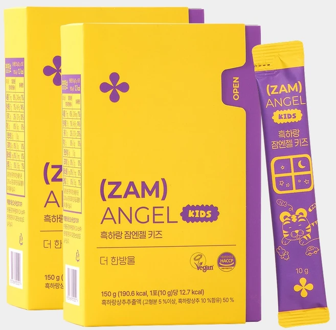 더한방울 흑하랑 잠엔젤 키즈 2박스(30포), 150g, 2개 - 쿠팡