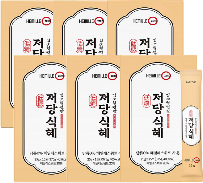 김소형원방 밥알없는 저당 식혜 설탕 제로, 6박스, 375g