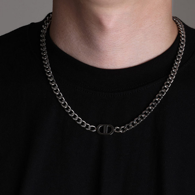치트키 남자 더블디 체인 목걸이
