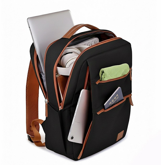 듀엘라 노트북 백팩 대학생 분리수납 직장인 고등학생 중학생 책가방 여행용 여성 남성 출장용 기내용 캐리어 보조가방
