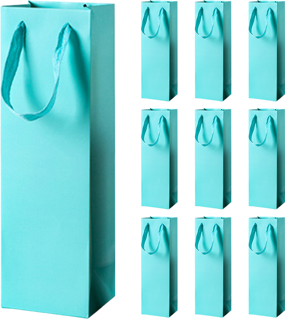 와이비비 프리미엄 와인 쇼핑백 싱글 10p, 민트, 1세트