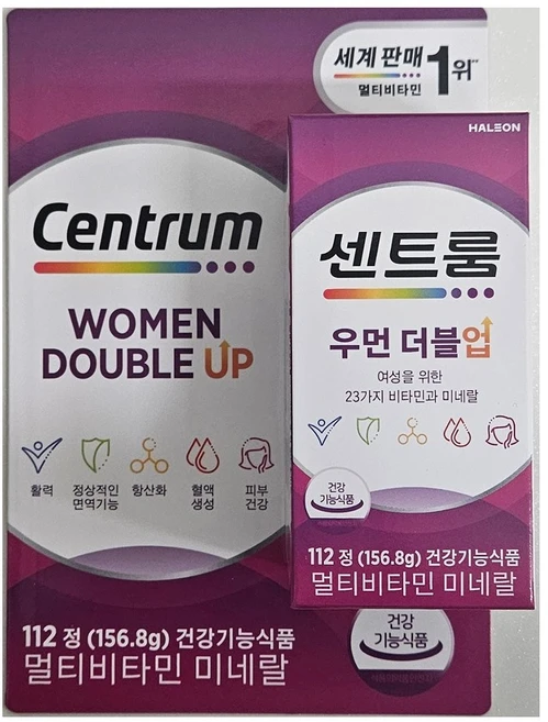 센트룸 우먼 더블업 멀티비타민, 112정 - 쿠팡