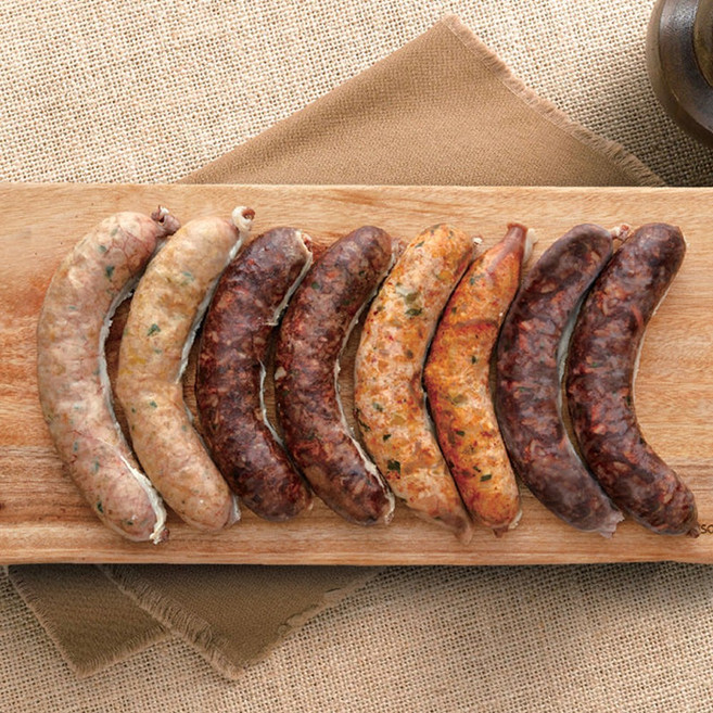 옛맛시골아주매 모듬순대 찹쌀 고기 야채(매운맛) 김치 4가지 맛을 한번에 500g, 3개