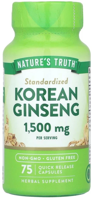 아이허브 네이처스 트루스 표준화 한국 인삼 1500mg 75정(캡슐당 500mg), NTH11215, 1개, 75정 - 쿠팡