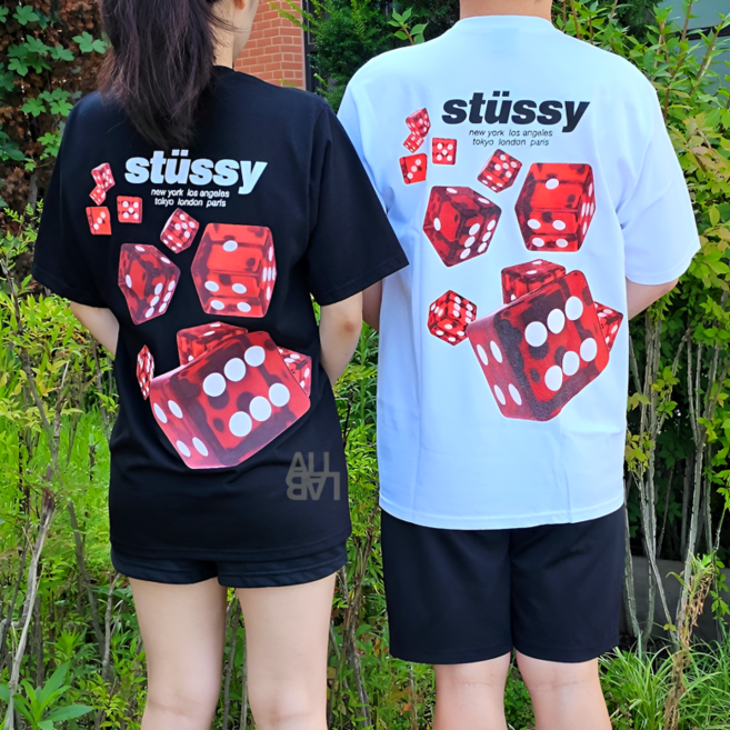 스투시 주사위 반팔 롤러스 티셔츠 라운드 티 [국내매장 AS가능]