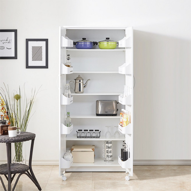 냉장고형 수납장 1600 애니스 가구 (특대) 팀버스리빙, 화이트