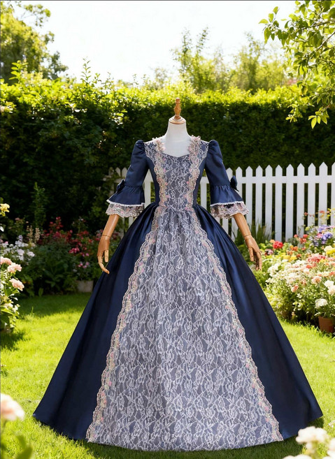 중세드레스 공연의상 원피스 무대의상 코르셋 유럽빈티지, 라이트그레이 8