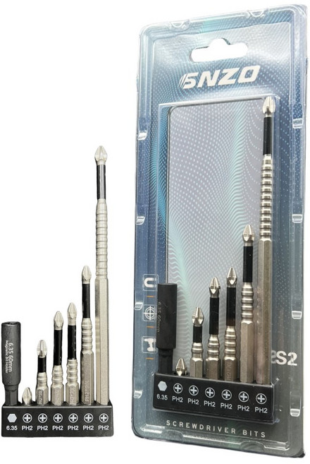 공구빨 강력자성 십자 드라이버 임팩비트세트, 1세트