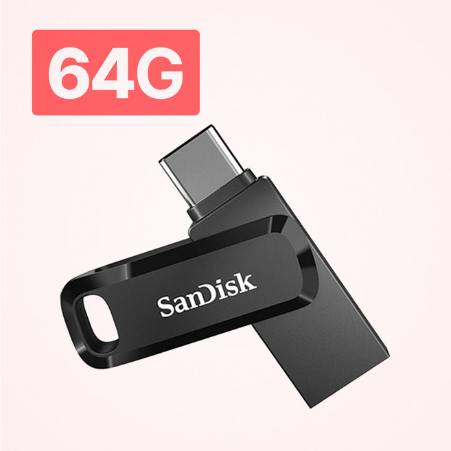 샌디스크 울트라 듀얼드라이브 고 USB Type C USB 메모리, 64GB, 1개