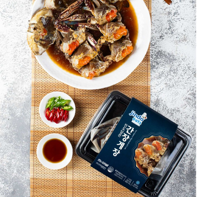 [진도잇츠] 진도담은 간장게장 소포장, 2개, 420g