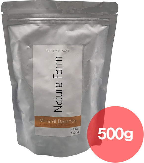 네이처팜 미네랄 밸런스 500g 새우 구슬 놀이터 은신처 천연미네랄 수초 후레쉬피쉬, 1개