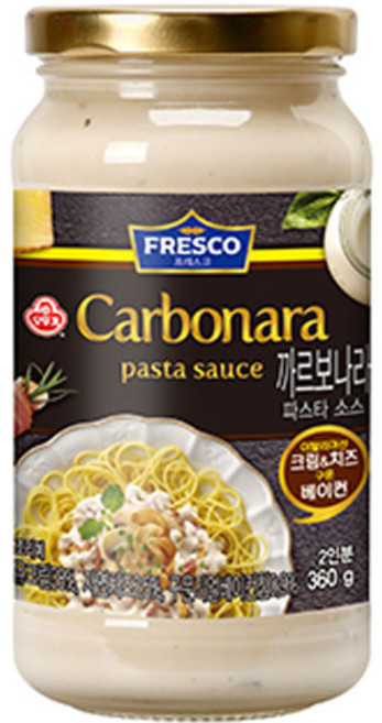 오뚜기프레스코 까르보나라 파스타소스, 360g, 2개