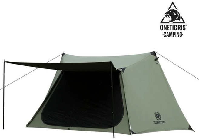원티그리스 솔로 홈스테드 백패킹 알파인 2인용 텐트, 그린 (CP_1000)