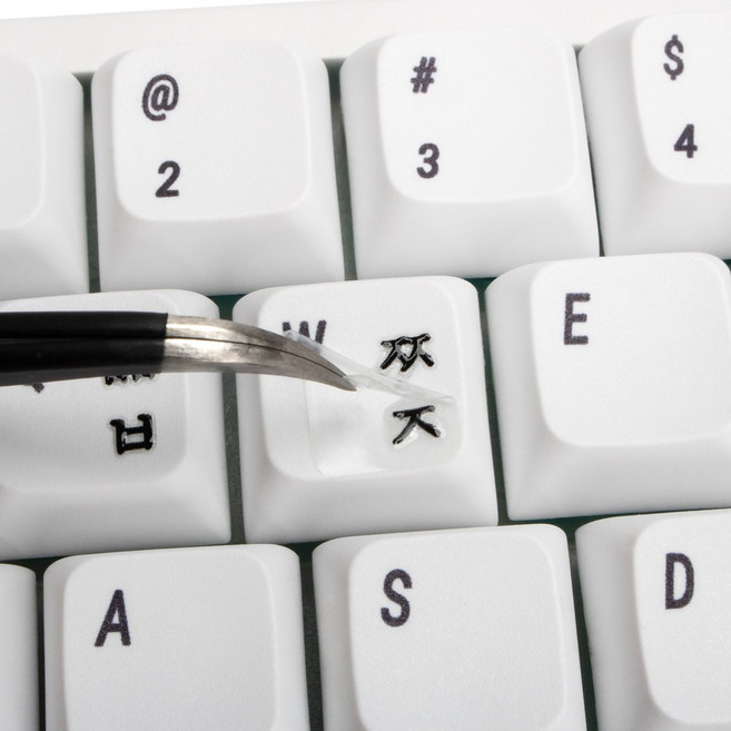 키픽 키보드 레터링 스티커 KS04, 1개, 블랙