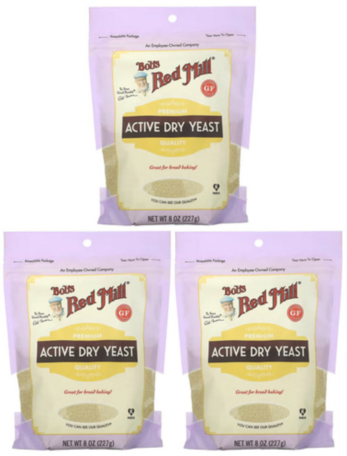 밥스레드밀 드라이 이스트 활성 건조 효모 글루텐프리 Dry Yeast 227g x3개