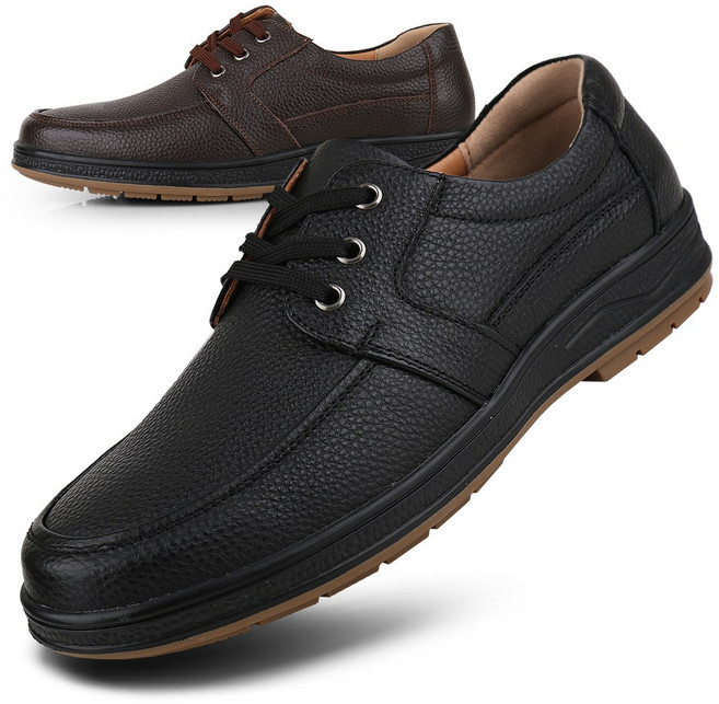 보이센스 소가죽 남자 효도화 중년 남성 옥스포드 더비 슈즈 캐주얼 정장 신발 남성용 컴포트화 스니커즈 정장 구두 신발 단화
