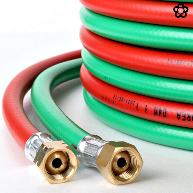 산소 용접 호스 도시 가스 lpg 충전 호스 트윈 고무관 10M, 8x15, 1개